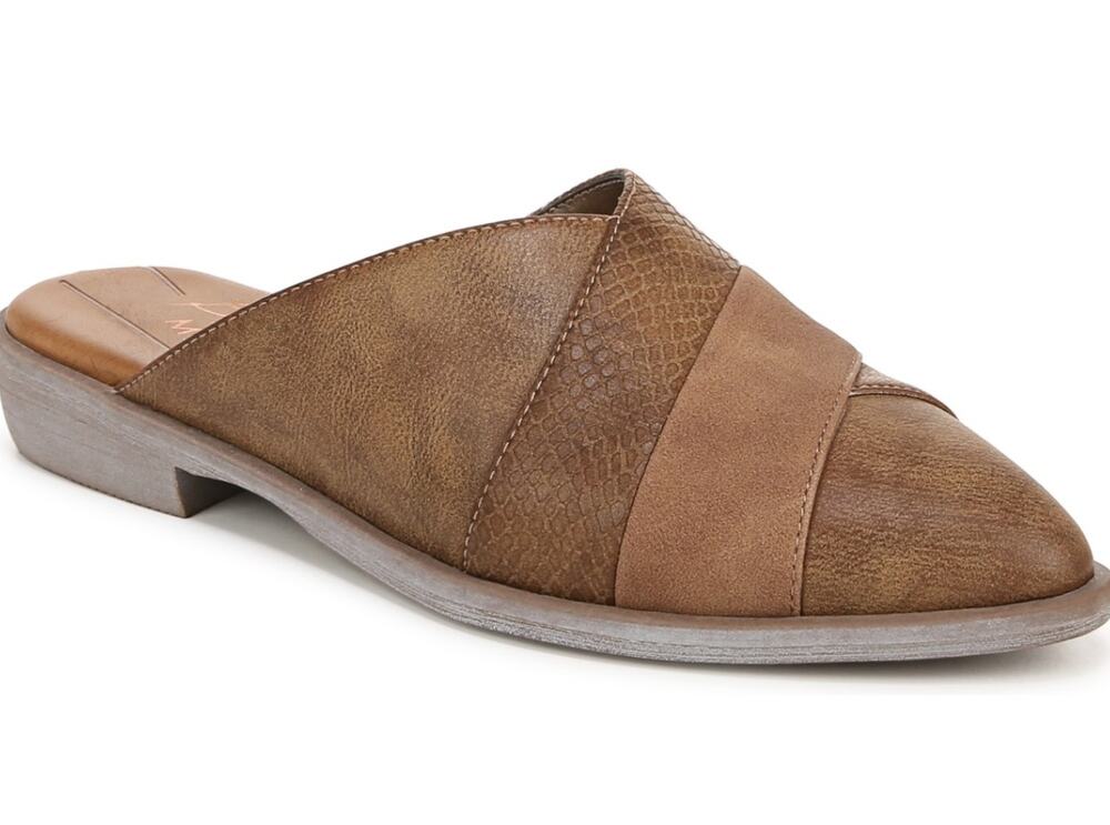 Blowfish Malibu Womens Hazel Mules Size 7 M EU 37.5 Brown Vegan Leather NIB